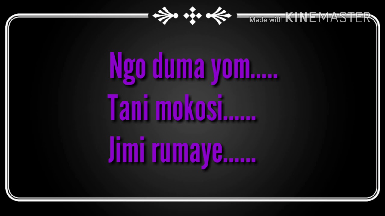 Ngo Duma Yom Galo Morden Song Karaoke Lyrics