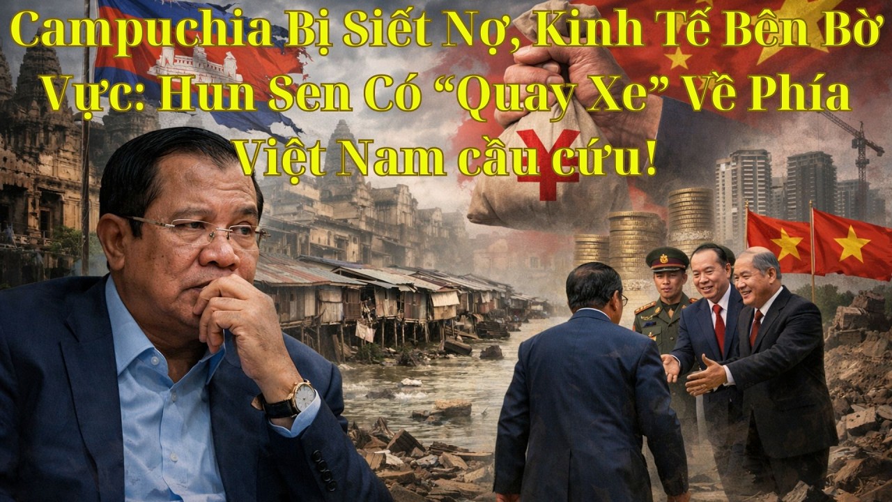 Campuchia Bị Siết Nợ, Kinh Tế Bên Bờ Vực Hun Sen Có “Quay Xe” Về Phía Việt Nam cầu cứu!