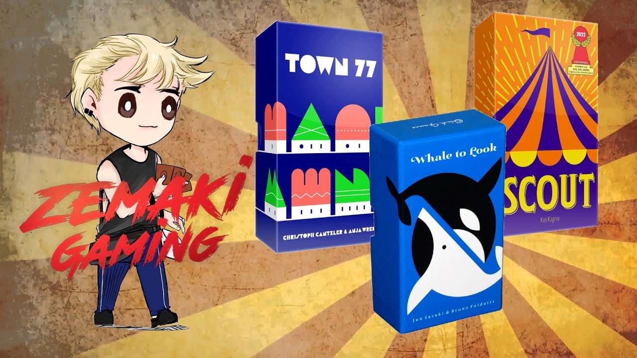 Whale to Look, Town 77, Scout [Review] 3 เกม จิ๋วแต่แจ็ว จากแดนปลาดิบ