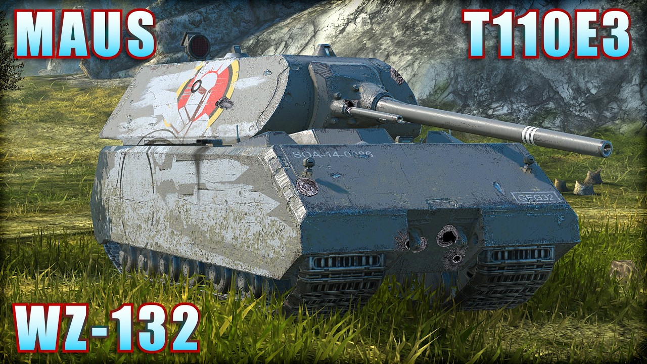 MAUS ● T110E3 ● WZ-132 | World of Tanks Blitz Replays