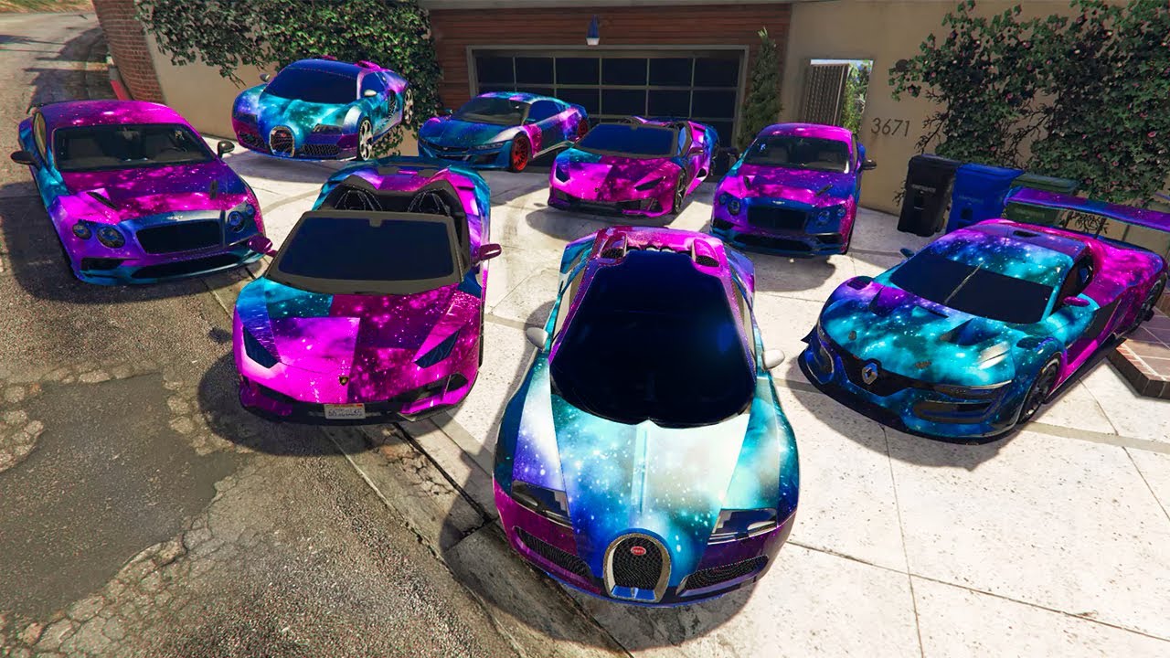 GTA 5 ✪ Stealing GALAXY Modified LUXURY Cars with Franklin ✪ (Real Life Cars #34)