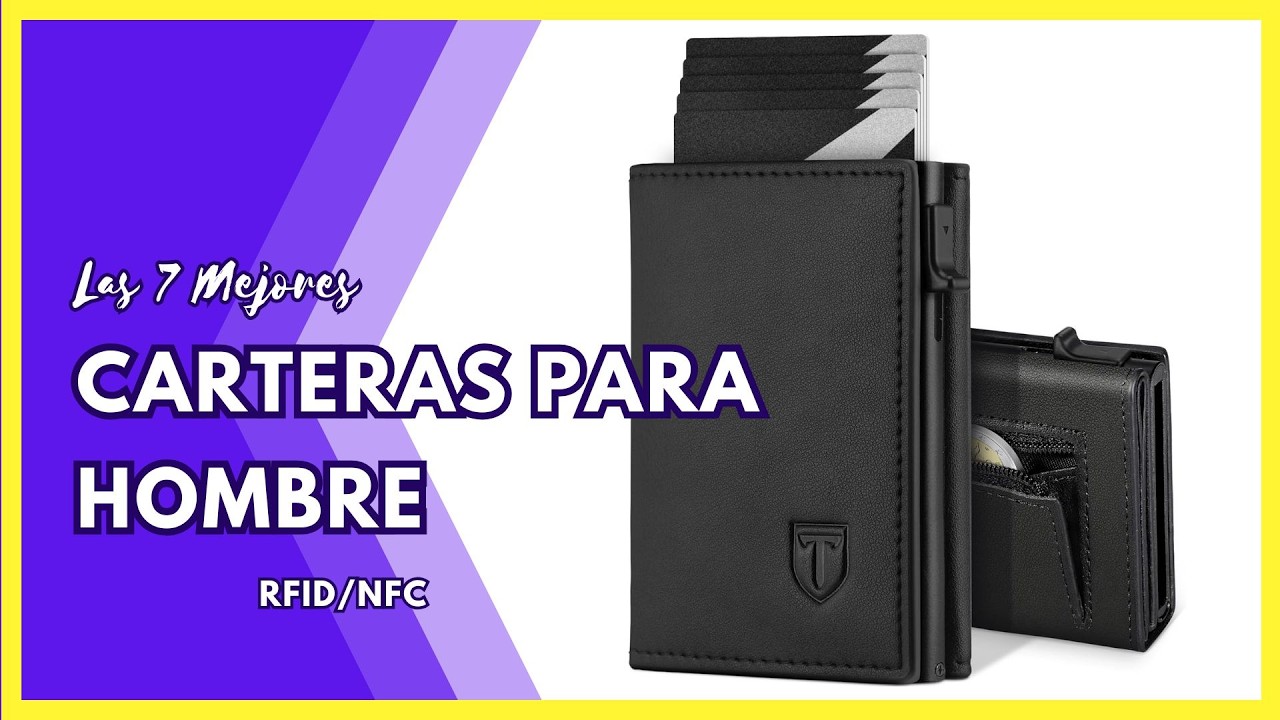 💳💼 Las 7 Mejores Carteras para Hombre BARATAS Protección RFID ✅ Tarjetero y Billetero (Amazon)