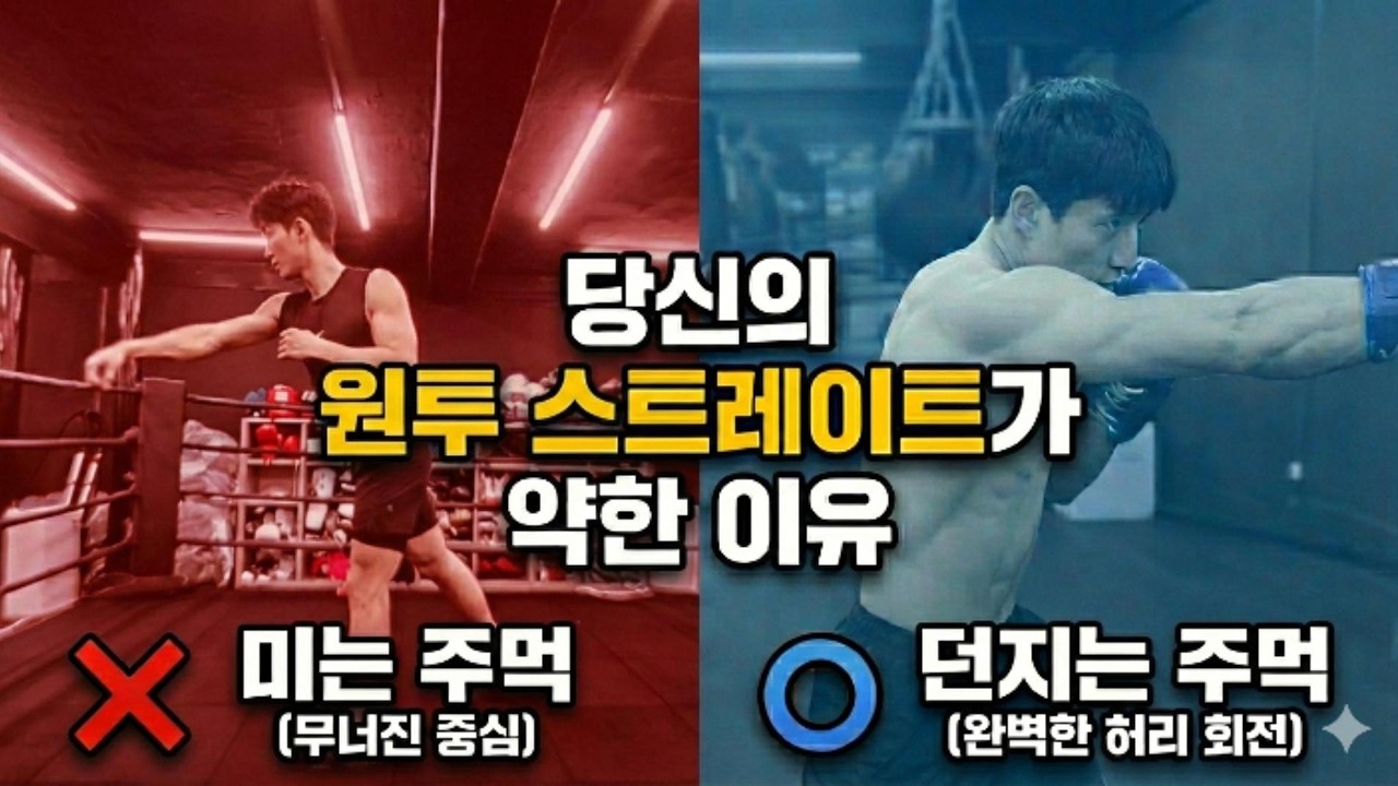 파워의 100%는 허리에서 나옵니다: 스트레이트 회전 역학