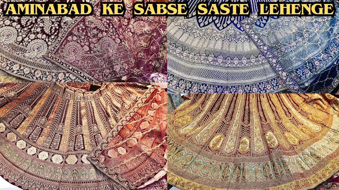 Premium heavy trending bridal lehenga shopping in Aminabad