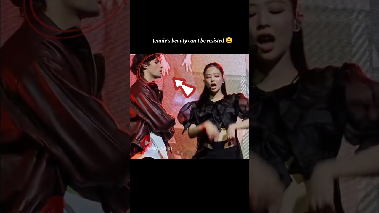 The way he was staring Jennie ❤️&zwj;🔥 #jennie #blackpink #shorts #fyp