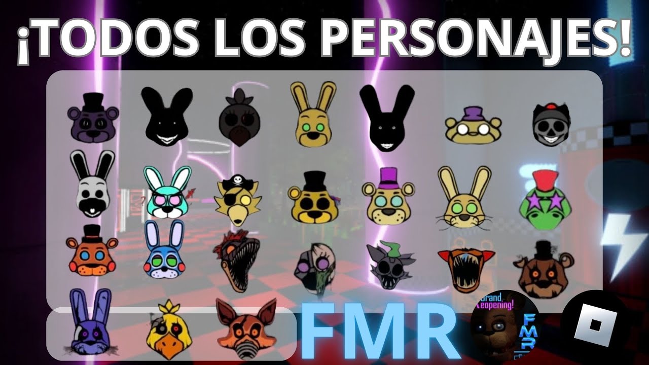 COMO DESBLOQUEAR A TODOS LOS PERSONAJES DE FMR - ROBLOX