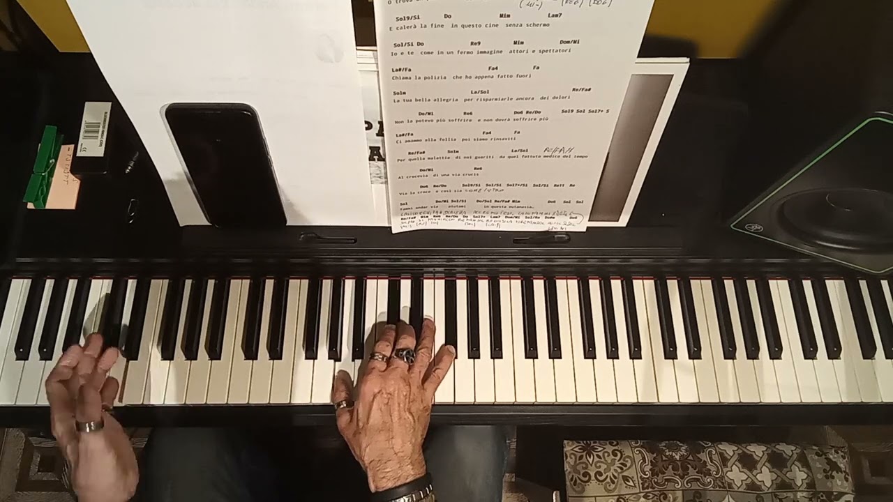 tutorial pianoforte anche per te Battisti