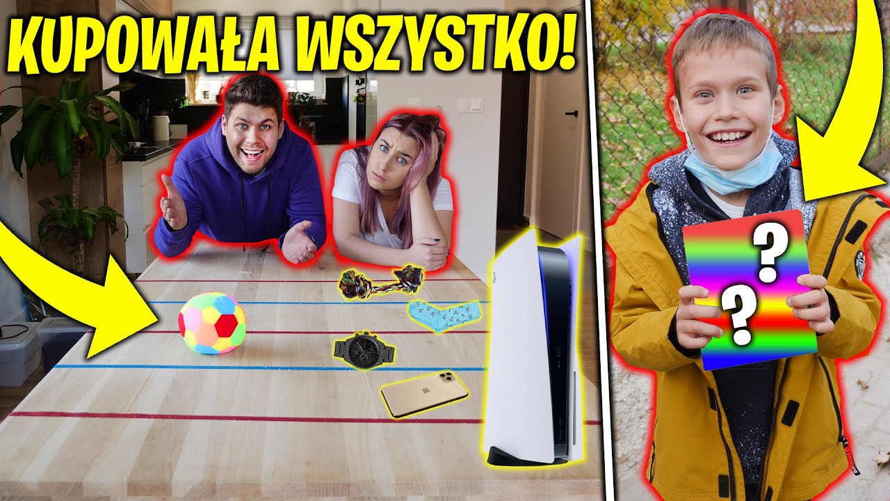 KUPOWAŁA WSZYSTKO, PRZY CZYM ZATRZYMAŁA SIĘ PIŁKA! *mój 8 letni brat był szczęśliwy*!