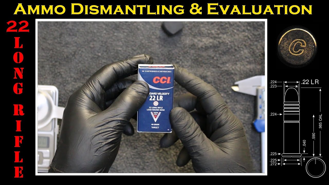 .22LR Deconstruction (CCI 40gr - LRN SV - No. 35) Ammo/Ammunition Dismantling & Evaluation