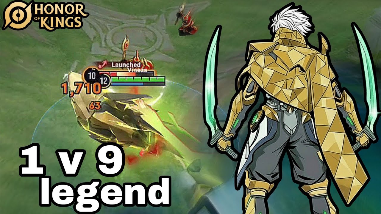 لام أسطورة ال 1v9 أقوى قيم بلاي | honor of Kings 