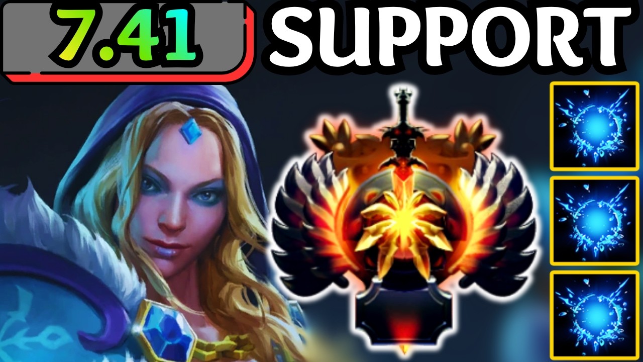 🔥 New Patch New Innate GLACIAL GUARD ?! CRYSTAL MAIDEN Support 🔥 Dota 2 Support
