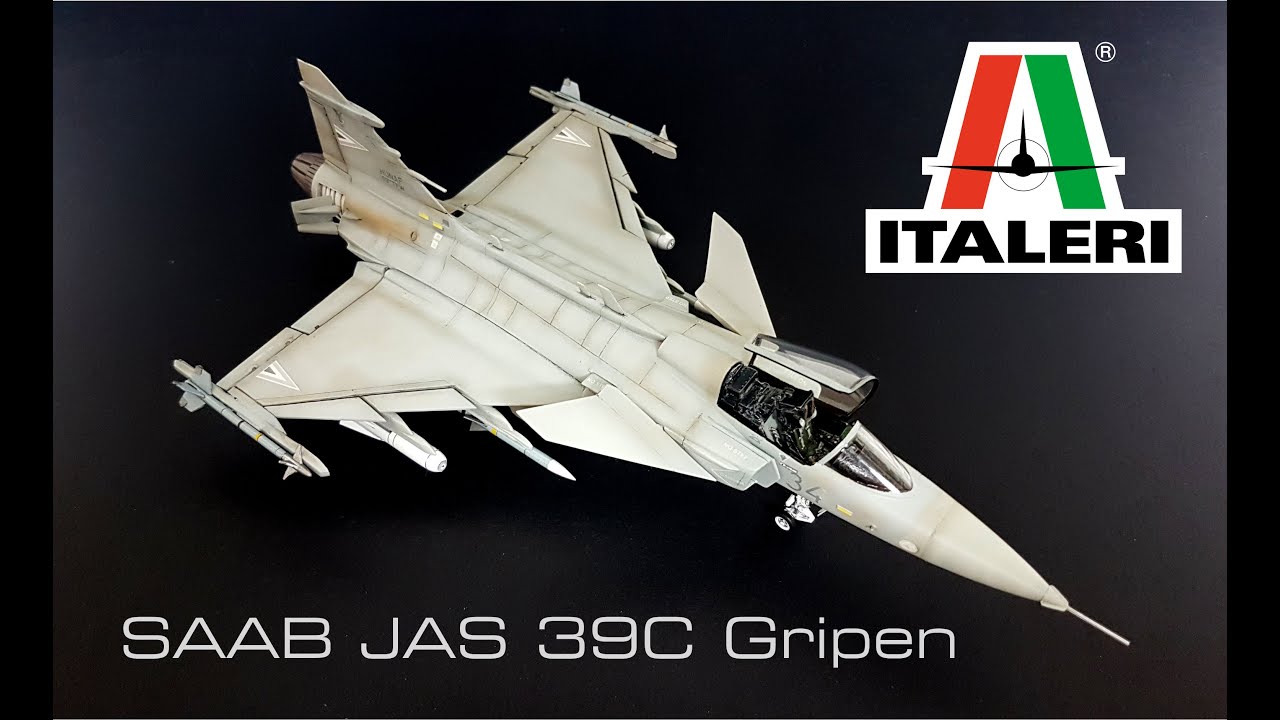 ВИДЕО ПОЛНОЙ СБОРКИ SAAB JAS 39 Gripen от Italeri в масштабе 1/72