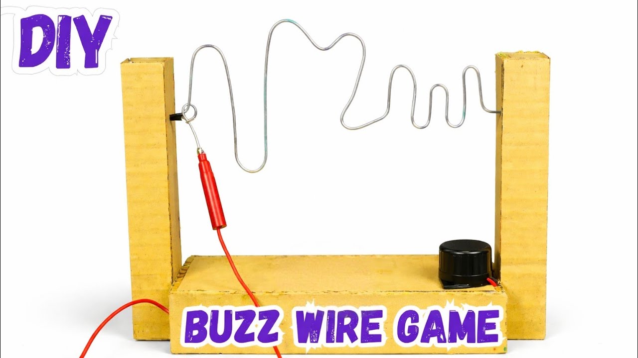 DIY Buzz Wire Game ⚡ | Easy Science Project