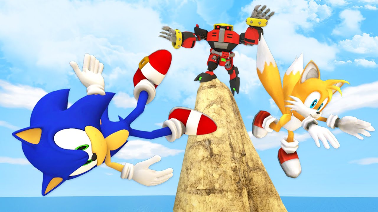 Sonic: Рэгдолл Прыжки и Падения [GMOD] - Серия 58