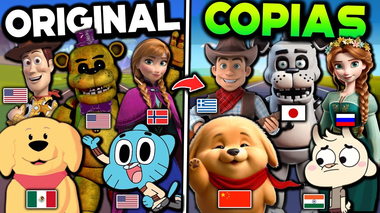 ¡Los PLAGIOS más RIDÍCULOS de tus PERSONAJES FAVORITOS! | Parte Insana 2 🐻🤠