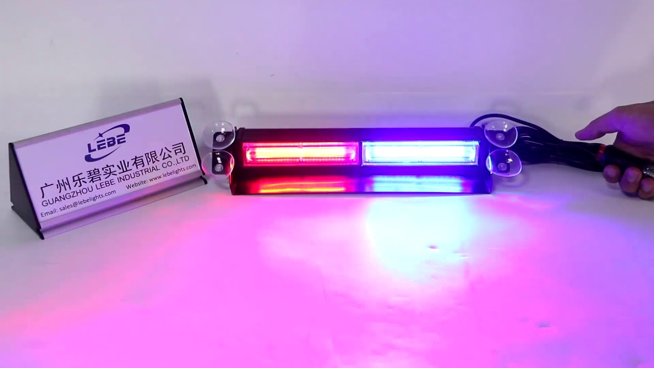 LB1125-2 Red Blue LED Dash Deck Strobe Light