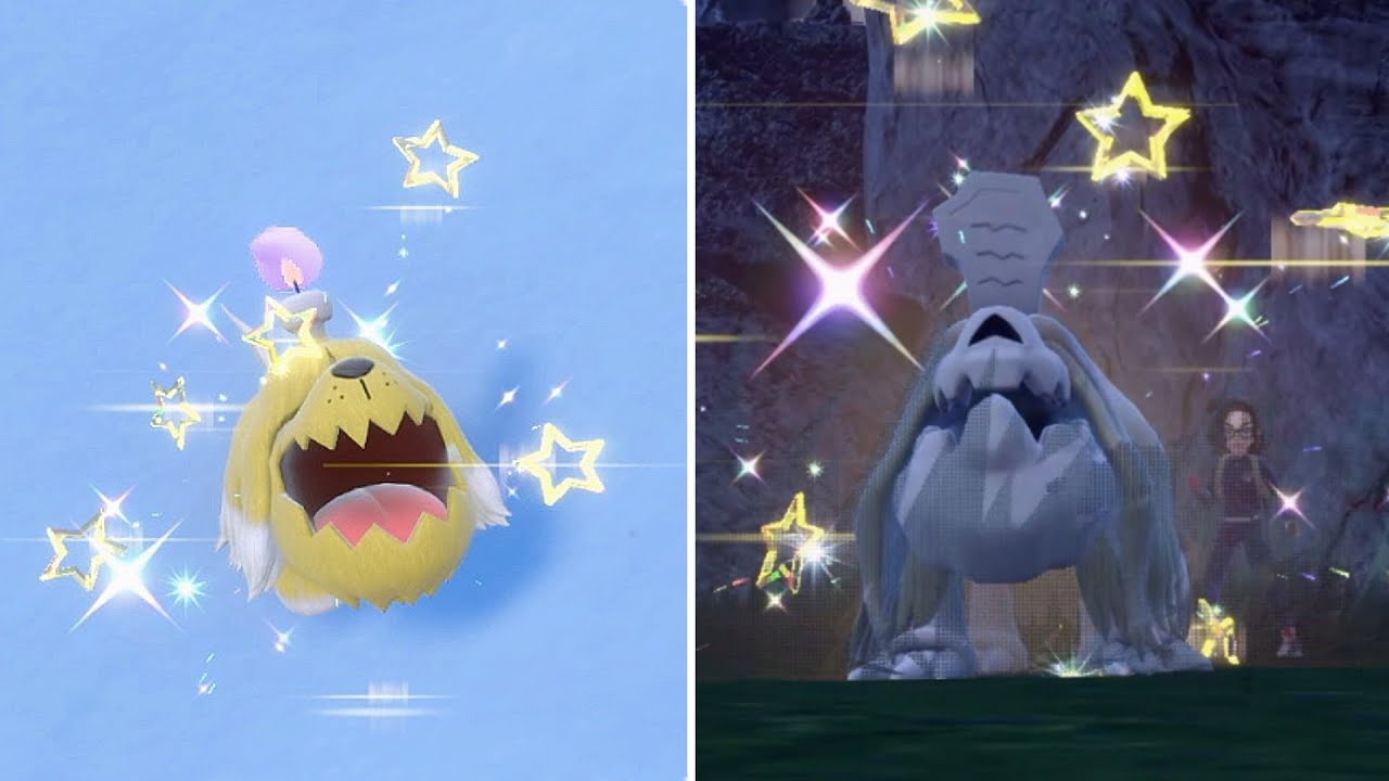 SHINY GREAVARD and HOUNDSTONE after 1242 ENCOUNTERS in POKEMON SCARLET