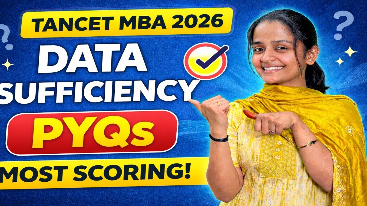 TANCET Data Sufficiency PYQs | Repeated Questions & Tricks | MBA and MCA 2026