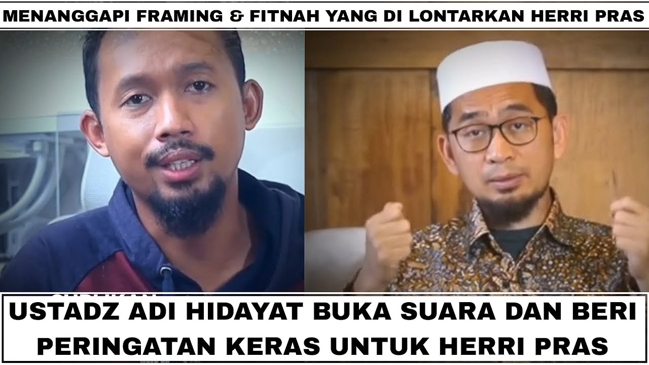 UAH Ahirnya buka suara dan beri peringatan atas framing & fitnah yang di lontarkak herri pras.