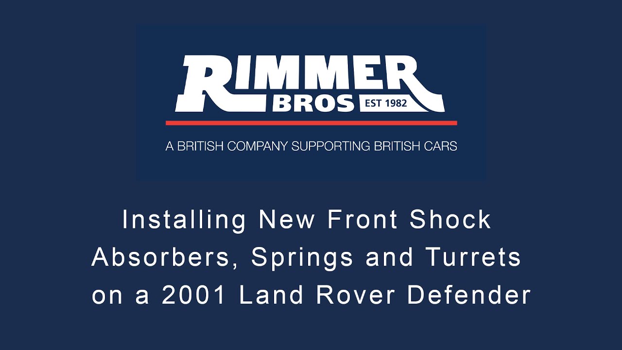 Installing New Front Shock Absorbers, Springs and Turrets on a 2001 Land Rover Defender.