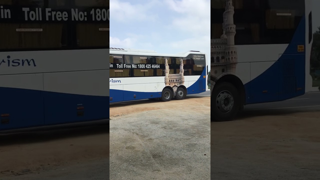 Tirupati Package Darshan Bus I New Volvo Telangana Tourism Bus I #tirupatidarshan #telenganatourism