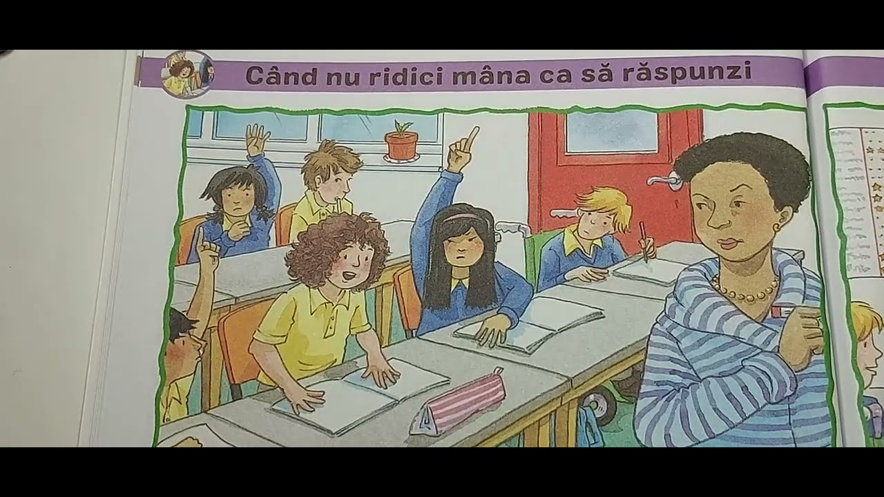 Poveste copii - Bune Maniere - Despre comportamentul la clasa