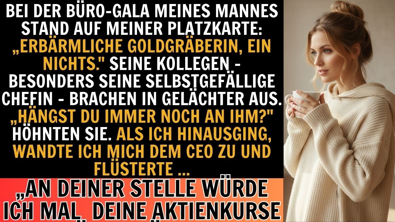 Mein Mann und sein Chef lachten mich beim GalaAbend aus–doch ein Wort an den CEO ließ sie verstummen