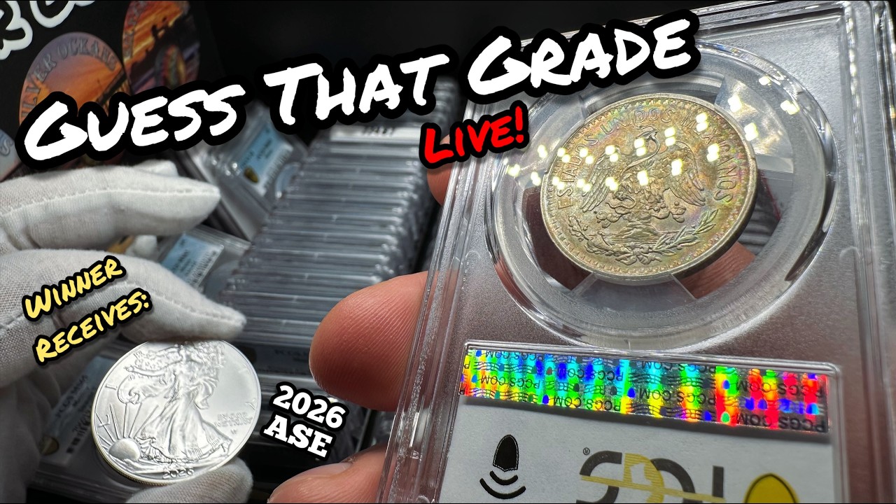 GUESS THAT GRADE LIVE! Rare Toned Centavos & 2026 ASE Giveaway