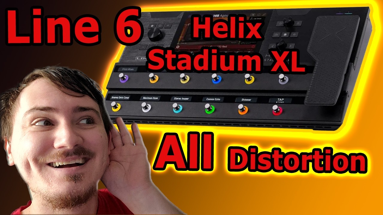 Line 6 Helix Stadium XL ALL DISTORTION, Fuzz, Overdrive & Distortion On Helix Stadium