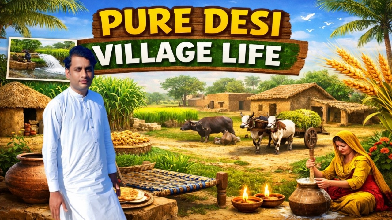 Pure Desi Village Life  Lamma Gaon Lodhran  Real Pakistan Rural Culture