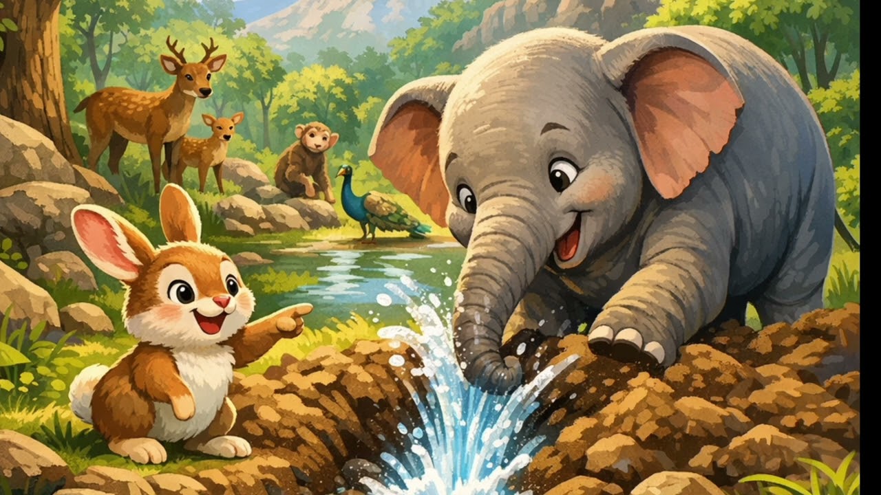 हाथी और खरगोश की कहानी #dosti #elephant #animals 