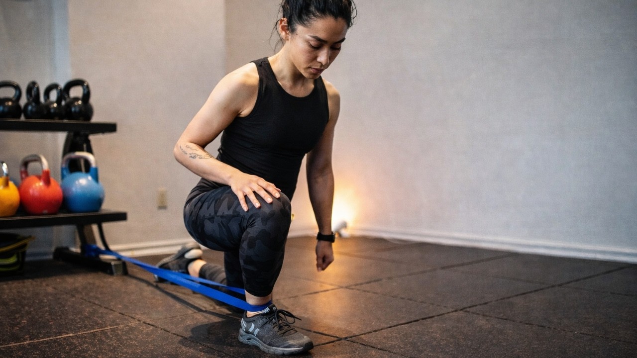 How to Improve Ankle Dorsiflexion: Banded Ankle Stretch for Mobility