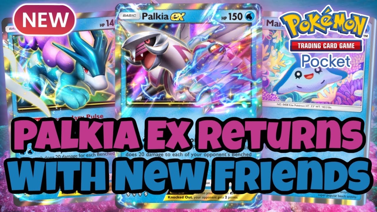 PALKIA EX возвращается с новыми друзьями MANTYKE и SUICUNE EX | Pokémon TCG Pocket