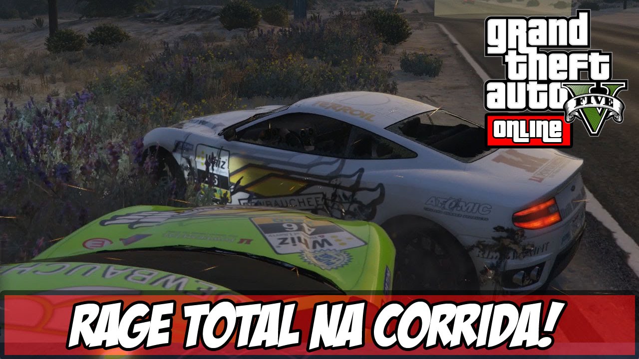 GTA V - A Corrida que EU DEI RAGE! (Ps4)