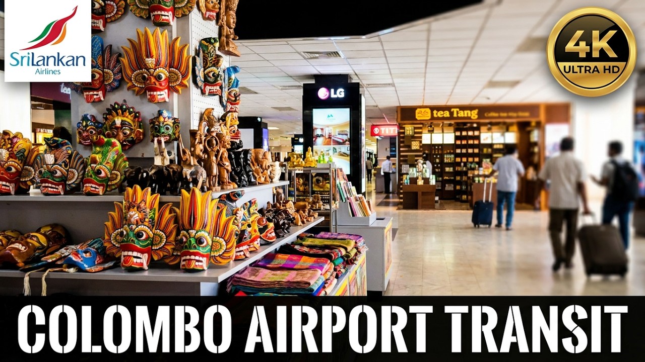 Colombo Bandaranaike International Airport Transit Passenger Experience 4k