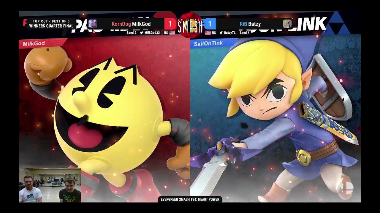 Evergreen #24 Top Cut Winners Final Batzy (Toon Link) vs Milkgod (Pac-Man)