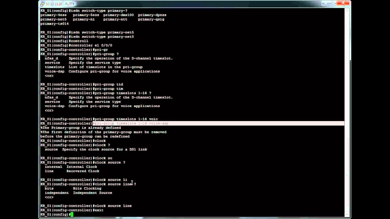 ISDN PRI T1/E1Setup and Configuration - Cisco