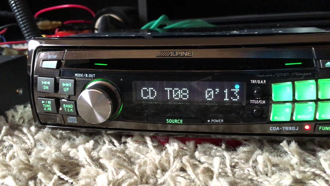 Alpine CDA 7990j F1 HI-END F#1 Status  Super rare audiophile old school SQ JAPAN