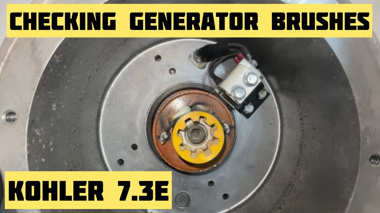 Kohler 7.3e Generator Power Issues - Checking brushes
