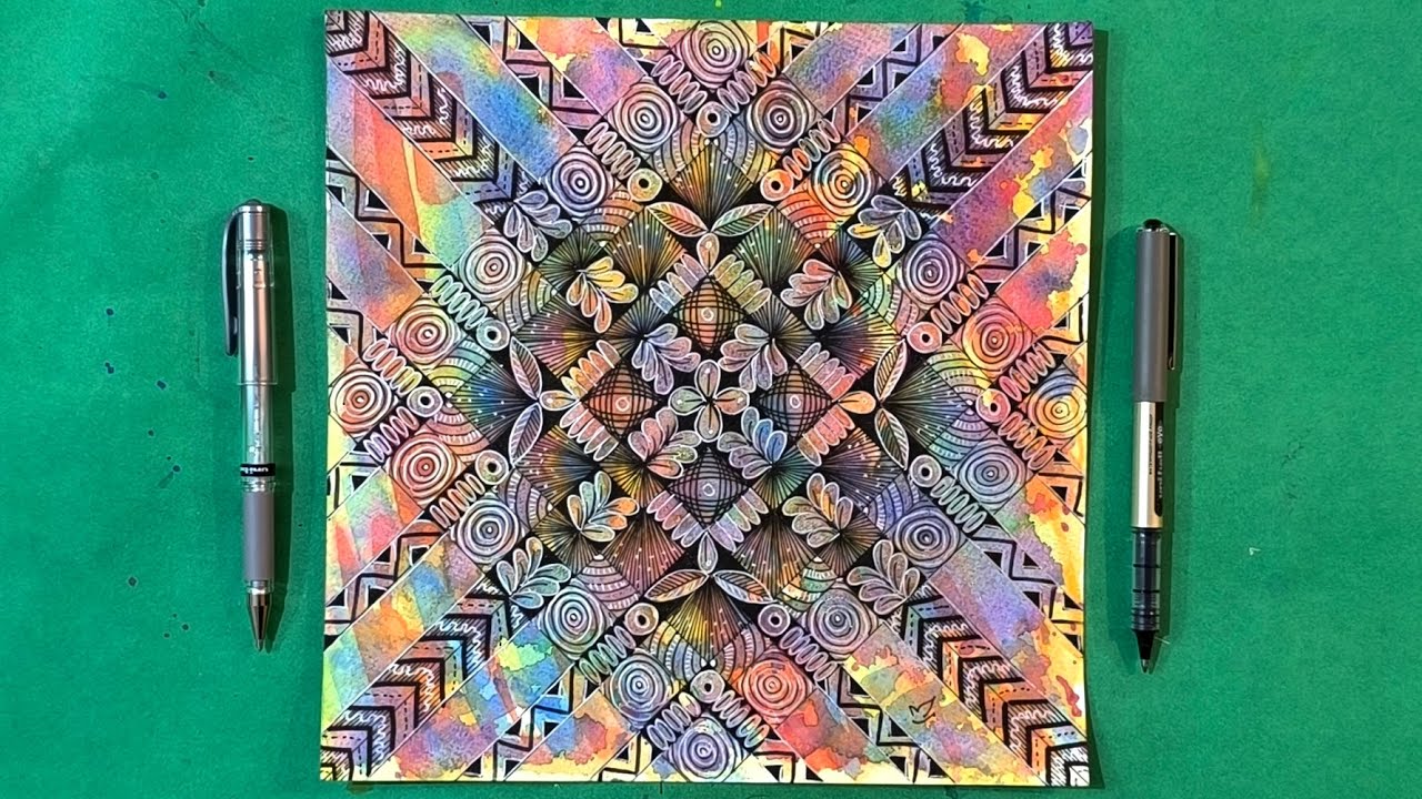 Relaxing Zentangle & Doodle Art | Easy Drawing Patterns