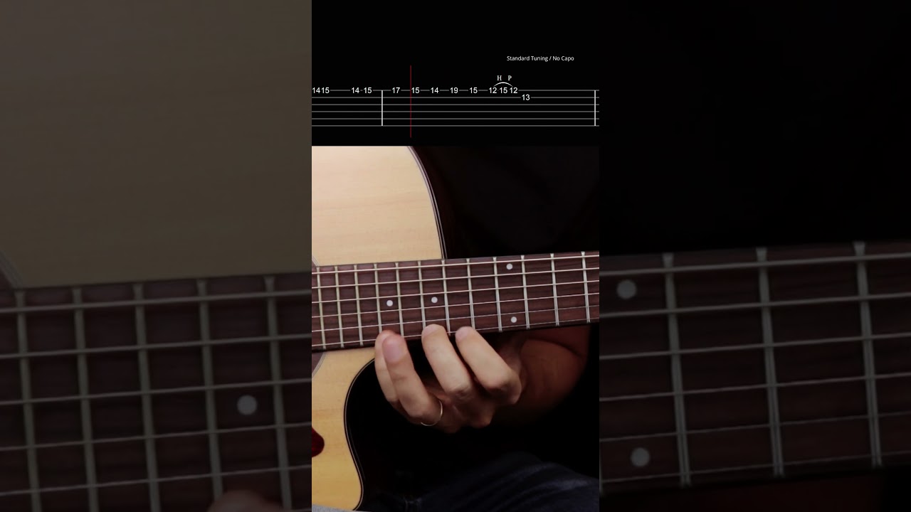 This Metallica part works beautifully on the acoustic guitar