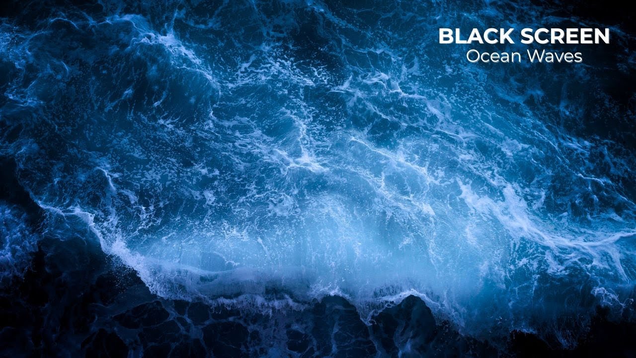 Calming Ocean Waves at Night - 10 Hours of Deep Sleep & Relaxation (No Music)