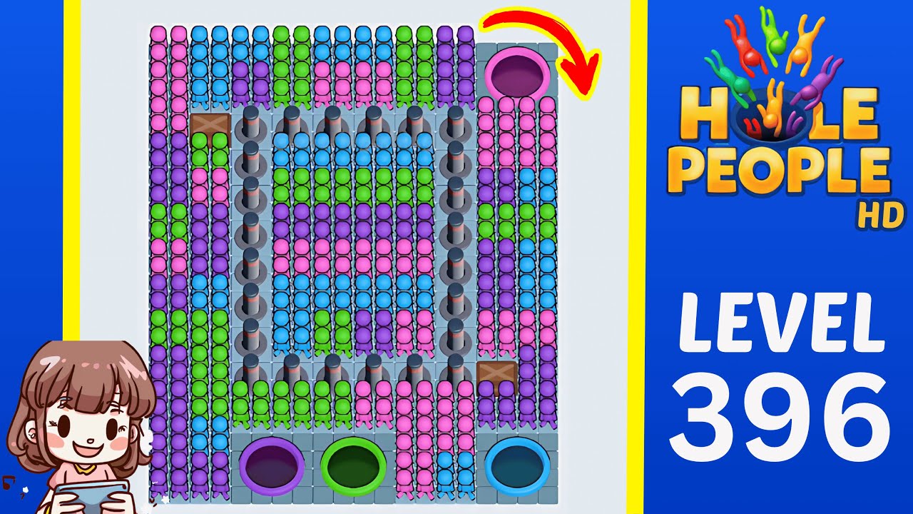 Hole People Level 396 Solution Walkthrough