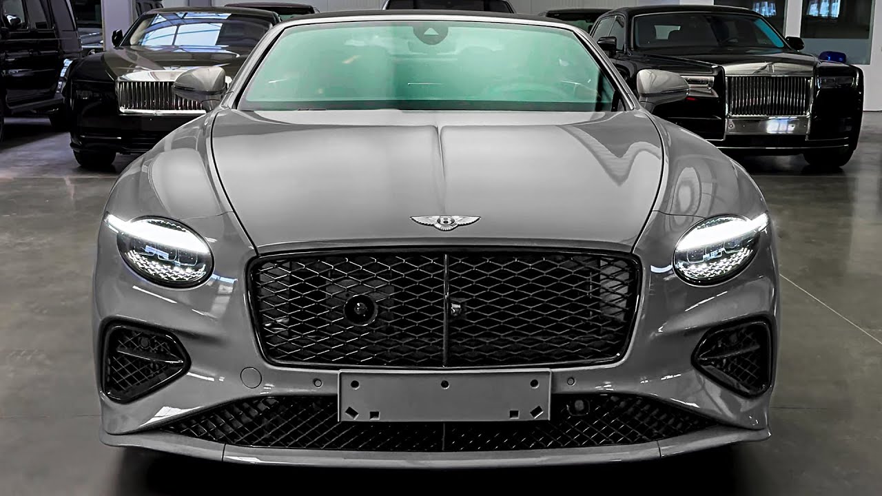 Bentley Continental GTC 2025 года — полный обзор интерьера и экстерьера