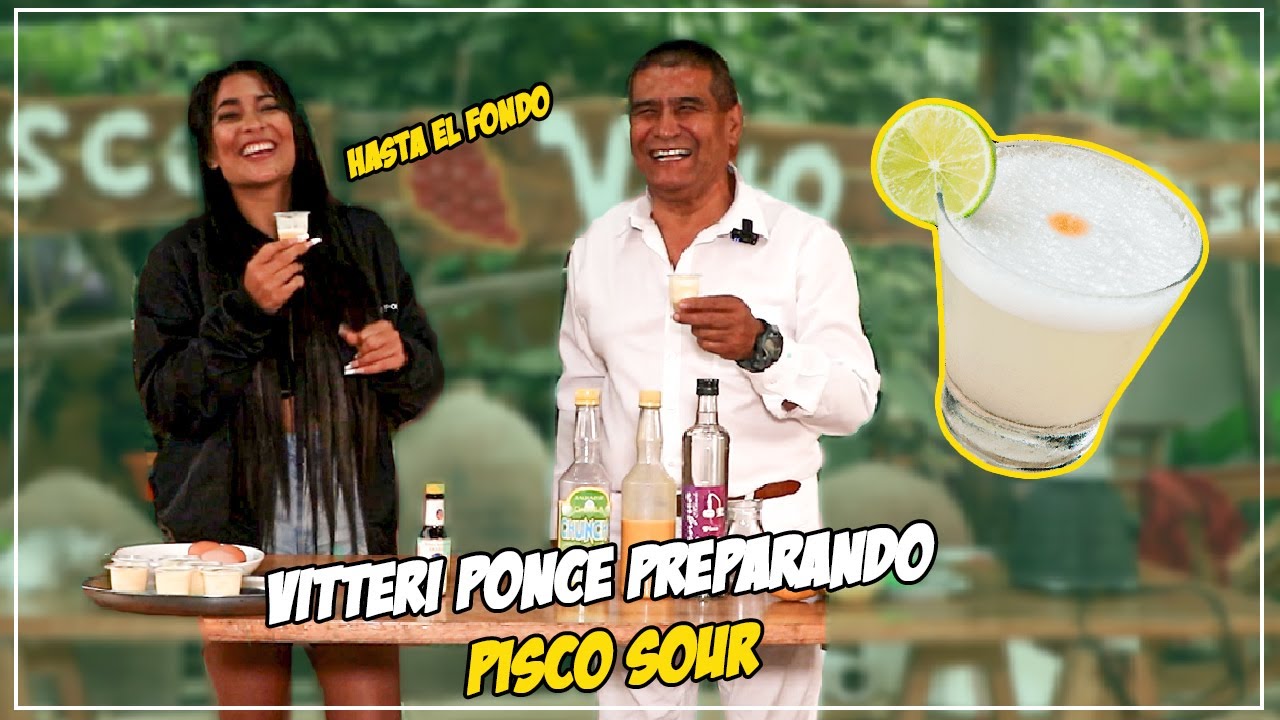 Como preparar pisco sour 🥂 | preparando pisco sour en ica | Vitteri Ponce