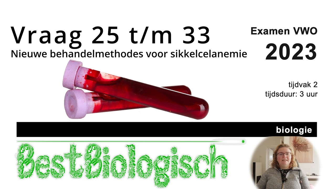 Biologie examen VWO 2023 2e tijdvak 25 t/m 33