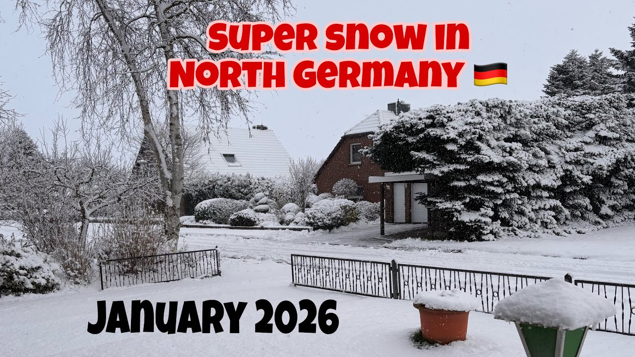 HEAVY SNOW IN GERMANY 🇩🇪 2026 #germany 