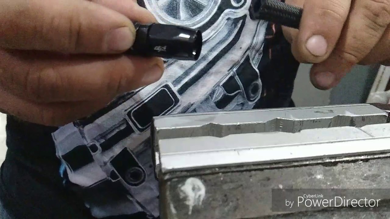 Armado conectores ftx con manguera mallada