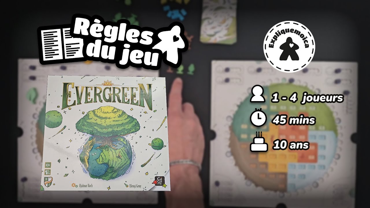 🌳 EVERGREEN 🌲 règle du jeu par #expliquemoica  #gigamic