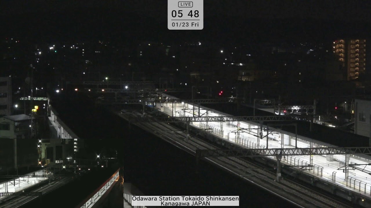 新幹線小田原駅ライブカメラ/Shinkansen Odawara Station Live Camera/Bullet train
